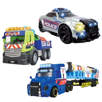 German dickie sound and light special effects rescue police car rocket transport vehicle garbage recycling trailer set childrens toys