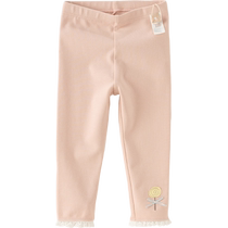 David Bella Childrens Leggings 2024 Spring and Autumn New Girls Pants Baby Baby Casual Pants