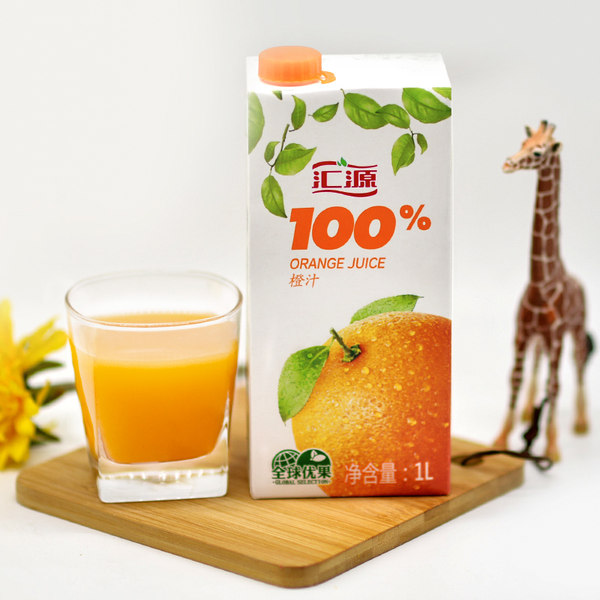 限地区 汇源 100%橙汁 果汁 1000ml*5盒 天猫优惠券折后￥39.5包邮（￥69.5-30）三生三世版、常规版随机发货
