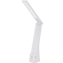 Deli LED desk lamp eye protection study reading and writing desk bedside lamp plug-in and rechargeable foldable