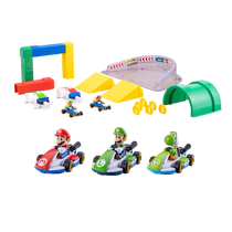 carrera mario kart kart mario pull back car inertia boy racing toy