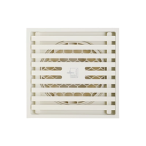 Submarine cream style milky white floor drain shower deodorant cover household pure copper bathroom large displacement sewer