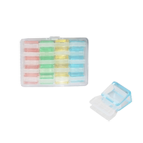 Tinghao push clip transparent color test paper clip student stationery clip storage and organization artifact seamless binding clip