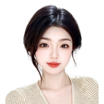 Jiali Qiansi eight-character bangs wig for women head replacement fluffy hair volume natural forehead real hair fake bangs