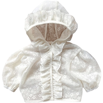 kmi girls summer sun protection clothing 2024 sun protection clothing foreign style thin breathable cardigan baby cool skin clothing