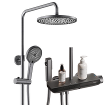 Jomoo Piano Button Thermostatic Shower Set Bathroom Shower Spray Booster Thermostatic Shower Concealed Bathroom