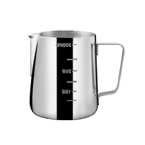 Mongdio Lablossom Cup Sharp Mouth Inside And Outside Scale Stainless Steel Coffee Pull Vat Milk Bubble Cup Beating Milk Vat Coffee Cup