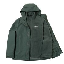 Jack wolfskin Wolf Claw Polar Fleece Three-in-One Mens Outdoor Mountaineering Top Casual Sports Jacket