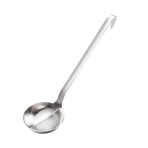 SSGP three-fourth steel colander and soup spoon two-in-one 304 stainless steel hot pot spoon long handle strainer and soup colander