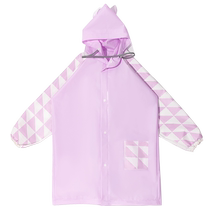 Childrens raincoat for boys girls and students going to school with schoolbags full-body anti-storm rain poncho for older children