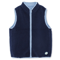 Youlan reversible lambswool childrens vest 2023 new winter new style vest for boys and girls in spring and autumn