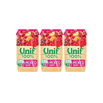 Unif 100% berry compound fruit and vegetable juice 0 fat 0 added light fasting pure fruit and vegetable juice 200ml*3