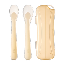 October Crystal Baby Silicone Spoon Newborn Baby Feeding Food Soft Spoon Size 2 Pack