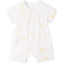 (Same style in the mall) Yings baby clothes summer thin baby girl newborn 2024 new baby boy jumpsuit