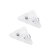 猫太子小夹子文具三角文件夹塑料边角夹资料多功能固定器可爱办公