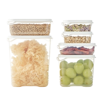 6-piece fresh-keeping box set made of imported PP material and can be put into the microwave oven