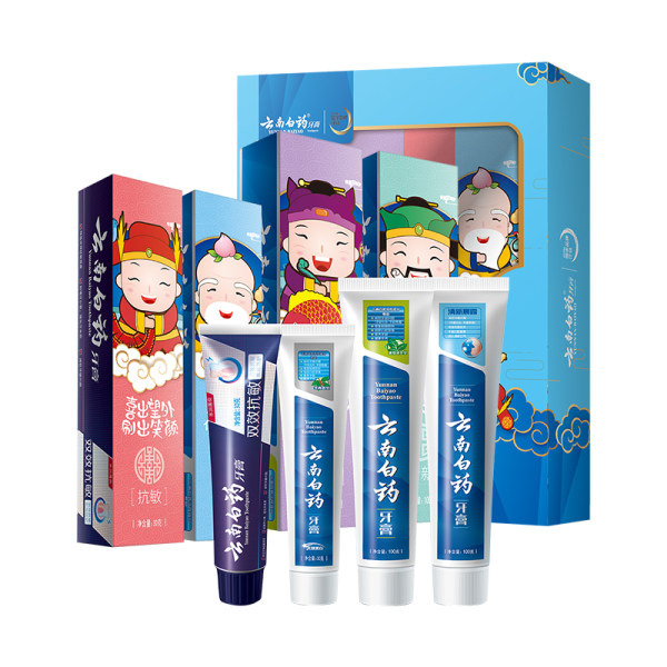 云南白药 东方国潮福禄寿喜牙膏套装 共260g 聚划算+天猫优惠券折后¥36.6包邮(¥41.6-5) 云南白药 东方国潮福禄寿喜牙膏套装 共260g 聚划算+天猫优惠券折后¥36.6包邮(¥41.6-5)