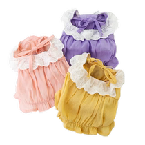 Cute dog bib suspender skirt small dog clothes Bichon Teddy Pomeranian dog cat summer thin style