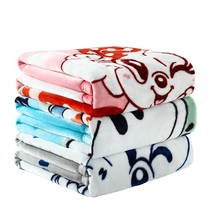 Babudou childrens flannel blanket baby baby double-layer cloud blanket nap blanket kindergarten air-conditioned blanket