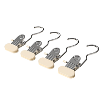 Tinghao trouser clip hanger household seamless trouser rack multi-function hook stainless steel storage clothespin single hat clip
