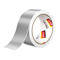 Deli fiberglass aluminum foil tape butyl waterproof tape self-adhesive insulation household gas stove oil-proof and anti-fouling