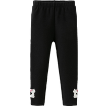(Same style in the mall) David Bella Childrens Pants 2024 Autumn and Winter New Girls Velvet Leggings for Middle and Large Children