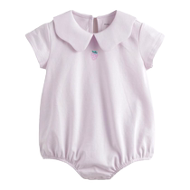 (Cool and Breathable) Mark Jenny Baby Girl Lace Doll Collar Jumpsuit Baby Harness Summer Clothes