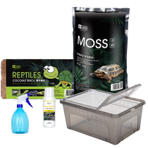 Turtle hibernation supplies Brazilian turtle hatching bedding nutritious planting climbing pet coconut soil bricks winter warmth moss