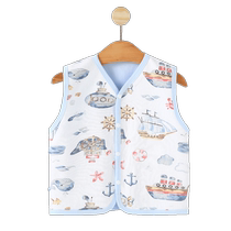 有吉小贝婴儿双层马甲男女宝宝纯棉背心新生儿小马夹双面儿童坎肩