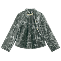 Ueki Childrens Clothing New Chinese Style Girls Shirts 2024 New Childrens Shirts Autumn Middle and Large Childrens Shirts Tops