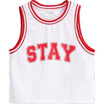 (Cool and quick-drying) Mark Jenny 2024 new summer style boys letter sports vest childrens basketball uniform