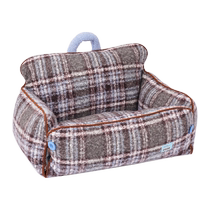zeze plaid pet sofa kennel universal for all seasons removable and washable kennel for puppies small medium and large dogs