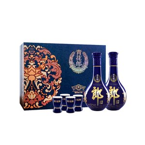 郎酒 青花郎 陈酿53度酱香型白酒礼盒装500ml*2瓶