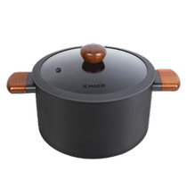 Mooid® household uncoated nitrided iron pot stew pot (24cm) for gas stoves 1 piece for gas stoves