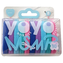 HOUYA 10 pack of rubber bands for womens hair ties high elastic hair ropes girls hair accessories headbands