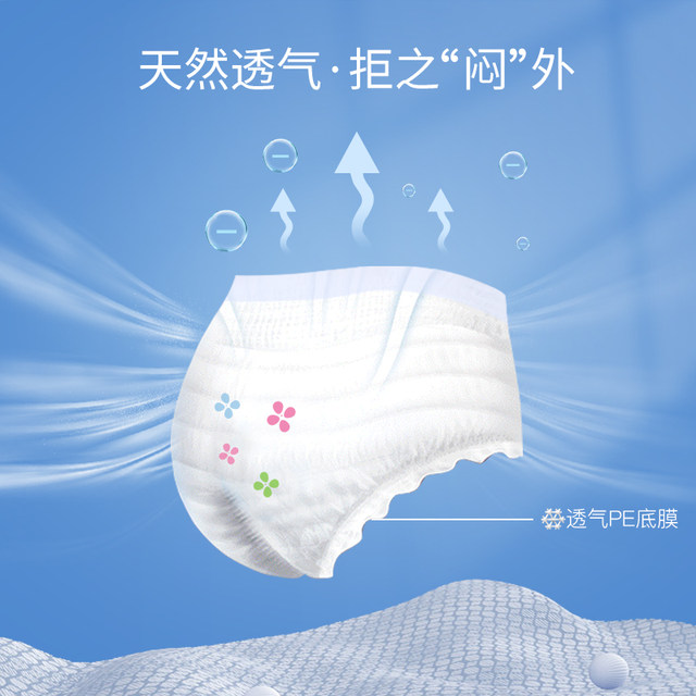 Free point aunt napkin leak-proof sleep pants night pants type sanitary napkin adult diapers safety pants 1 ຊອງ * 5 ຊິ້ນ