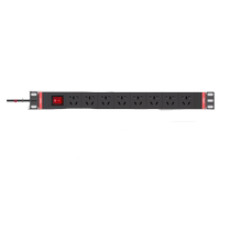Delixi PDU cabinet socket double-break switch machine room plug strip 1 8 meters power engineering main control strip 3 meters long