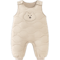 (Three-proof overalls) mini bala bala boys and girls winter pants warm belly protection trousers