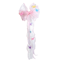 Uber Show Children Hair Accessories Web Yarn Wafting Hair Clip Sweet Beauty Girl Son Tie Butterfly Knots Hairpin Princess Decoration