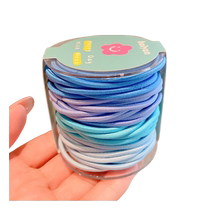 HOUYA 48 childrens hair rubber bands girls hair ropes hair ties baby colored hair rope rubber bands