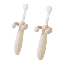 Yings toothbrush special soft-bristle training for childrens oral cleaning 0 to 3 years old trains babies to learn to brush their teeth and tongue coating toothbrush