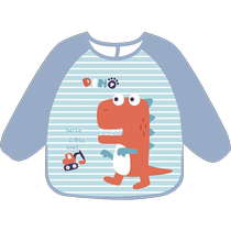 Childrens smock anti-dirty eating female anti-dirty baby bib reverse dressing child rice pocket baby painting apron male baby