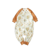 Andan baby sleeping bag baby autumn and winter six-layer gauze sleeping bag type A bamboo cotton baby sleeping bag