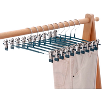 HOUYA 5-pack of glue-impregnated household trouser racks trouser clips trouser racks clothes hangers skirt and trouser racks