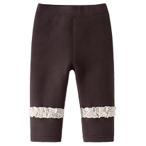 Banxidi baby pants autumn and winter new style childrens outer trousers plus velvet casual leggings for baby girls winter wear