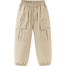 (Cargo Pants) Mini Balabala Boys and Children Summer New Product Baby Comfortable Trendy Pants Trousers