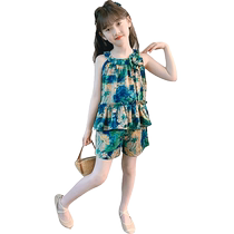 Yuyingfang Girls Sleeveless Suit Summer Style 2024 Fashionable Girls Summer Two-piece Set Medium and Big Children Thin Summer Clothes