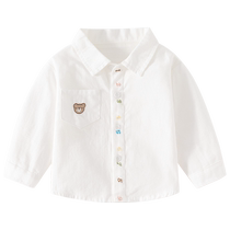 班喜迪男童衬衫秋装2024新款洋气男宝宝衣服儿童长袖小童上衣秋季