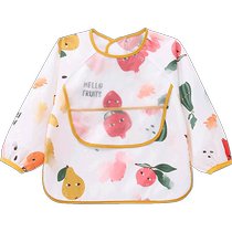 Baby eating bib childrens apron baby smock baby food supplement kindergarten reverse dressing waterproof painting child