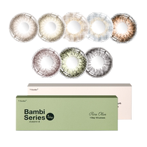 Bambi Deer Eye Color Contact Lenses Daily Disposable 10 Pieces T-Garden Color Contact Myopia Glasses Misty Gray